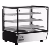 Vitrine chaude - 702mm - 1,10kW - avec 3 étagères - à poser