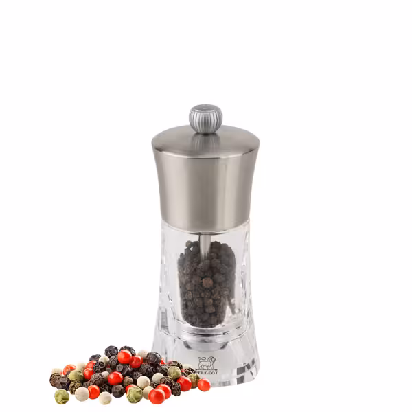 (6 pieces) PEUGEOT | OUESSANT - Pepper Mill - Acrylic/Stainless Steel - Height: 140mm