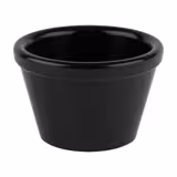 (6 unid) Taça para molhos - FRIENDLY - PET - 50ml - redondo - 60x60mm - Preto