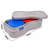 (2 Stück) THERMO FUTURE BOX | Thermobox PLATTER +4 - Grau
