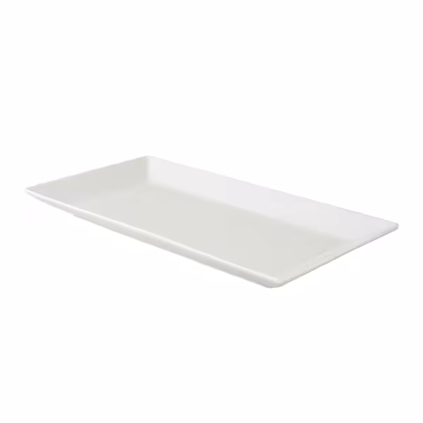 (6 pcs) WHITE DELIGHT - Assiette à steak - 285x150mm - Blanc