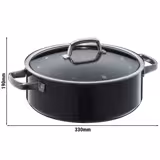 WMF Fusiontec Mineral - Braadpan - Ø 280mm - inclusief glazen deksel - Zwart