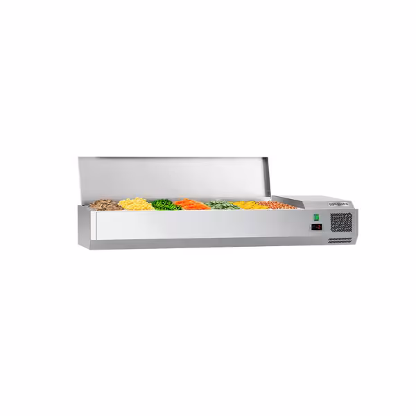 Vetrina Refrigerata Porta Ingredienti / Vetrina Gastronorm ECO - 1600x395mm - 7x GN 1/3