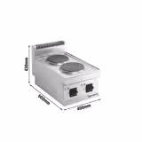 Elektrický sporák - 2x plotýnka kulatá (4 kW)