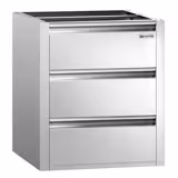 Zásuvkový stůl PREMIUM - 0,4 m - se 3 šuplíky - Podstavný modul pro pracovní stoly 700 hluboký