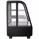 Koelvitrine - tafelmodel - 100 liter - 682mm - schuifdeuren - gebogen ruit - met 2 schappen