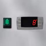 Saladetă ECO - 903mm - 2 uși de sticlă - cu atașament din oțel inoxidabil pentru 5x GN 1/6