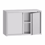 Rvs wandkast ECO - 800x400mm - met draaideuren - 650mm hoog