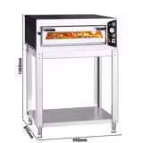 Elektrikli Pizza Fırını - Kompakt - Taş tabanlı - 35 cm x 4 Pizza Kapasiteli - maks. 450°C - ile: Alt Çerçeve