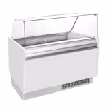 Ice Cream Serve Over Counter | LIAM - 1310mm - Static cooling - with LED lighting - for 10 x 5 litres Napoli pans - White