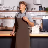 (6 pièces) KARLOWSKY | Tablier à bavette Basic - Marron clair