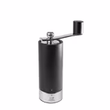 (6 peças) PEUGEOT | ISEN - Moinho de pimenta com manivela - u'Select - Madeira - Preto mate - Altura: 180mm