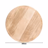 Piatto pizza - Legno - Ø300mm - con scanalatura raccoglisugo