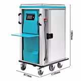 Meal Delivery Trolley - Hot & Cold - 24 plated meals or 24x special trays 37/63 - incl. 24 special trays (37/63)