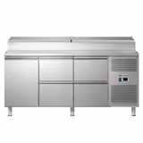 Commercial Saladette Prep Counter ECO - 1795mm - 1 Door & 4 Drawers - for 8x GN 1/3