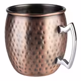 (6 stuks) Mok - MOSCOW MULE - 500ml - Antiek koper - met chromen handvat