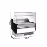 Serve Over Counter - 998x953mm - front panel white - with 1 door - with 1 shelf - capacity 110 litres