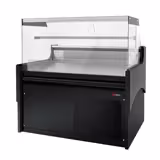 Vitrina za meso - 1280x975 mm - 120 l - Boja Crna - Ventilirano hlađenje - s ostakljenom frontom
