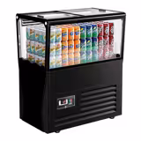 Bac réfrigéré à boissons PROFESSIONNEL - 730x450mm - 69 L - Avec 2 couvercle(s) coulissant(s) en verre