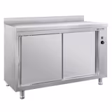 Armoire de maintien au chaud PREMIUM - 1600 x 700 mm - avec rebord