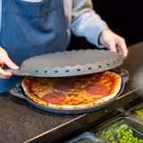 (6 ks) Opakovaně použitelná krabice na pizzu - pro pizzy Ø 32 cm - šedá