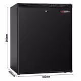 Hotelový minibar - 402 mm - 34 l - s 1 dveřmi - černá