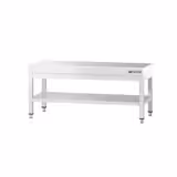 Masă de bază din oțel inoxidabil 1000x700mm - cu raft de bază
