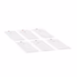 (6 stuks) Polypropyleen GN-deksel GN 1/3 - melkwit - 325x176mm - Hoogte: 17mm