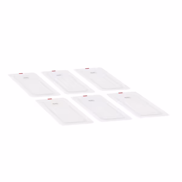 (6 stuks) polypropyleen - GN-deksel GN 1/3 - hoogte: 17mm - 325x176mm - transparant