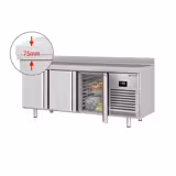 Table de congélation Premium PLUS – 1960 × 600 mm – avec 3 portes & avec dosseret