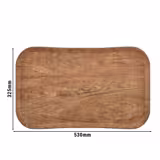 (12 adet) CAMBRO | CENTURY™ - Fiberglas tepsi - GN 1/1 - ahşap efektli zeytin kahvesi - pürüzsüz