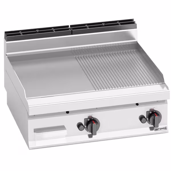  Commercial Gas Griddle Plate - 13,8 kW - Flat & Ribbed