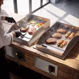 Commercial Electric Drop-in Griddle – 4.5 kW – Ribbed