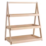 Présentoir buffet - VALO - 3 niveaux - rectangulaire - Bois de chêne - Brun - Hauteur:640mm - compatible avec GN 1/1 & GN 2/4