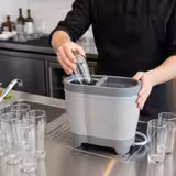 Glass Brush Washer / Spülboy – Manual cold-water rinser – 600 glasses/hr – Ø 50–160 mm