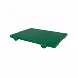 Antislip snijplank - 250x400mm - Dikte: 20mm - HACCP-conform - Polyethyleen - Groen - Antislipvoetjes
