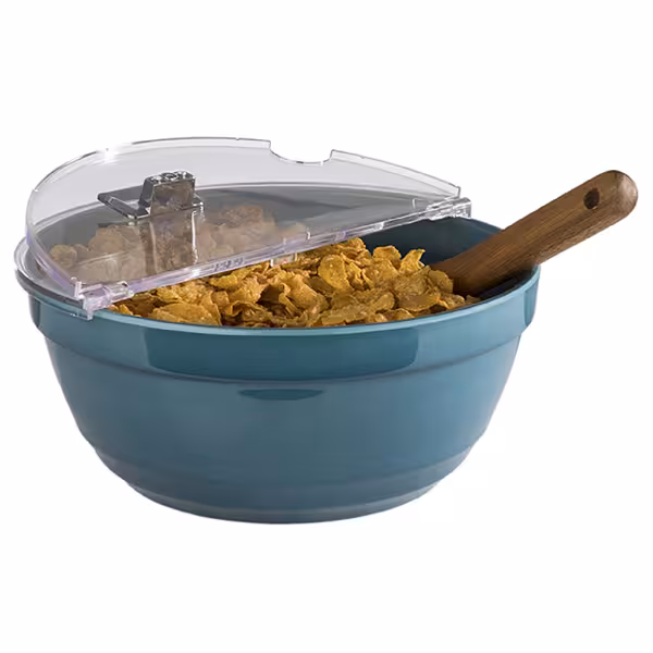 (6 st) Skål - EMMA - Melamin - 2,3 l - rund - Ø 230 mm - stapelbar, tål maskindisk - blå