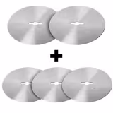 (5 pz) Coltello elettrico per kebab - Rotondo - Acciaio inox - Ø100mm - lama liscia - compatibile con KS100E & KS100C