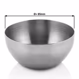 (6 szt.) Miseczka - Stal nierdzewna - 85x85x40mm