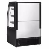 Murale Refrigerato Professionale - 900mm - 216l - +1°/+5°C - con 2 porte scorrevoli in vetrocamera & 3 ripiani - Nero