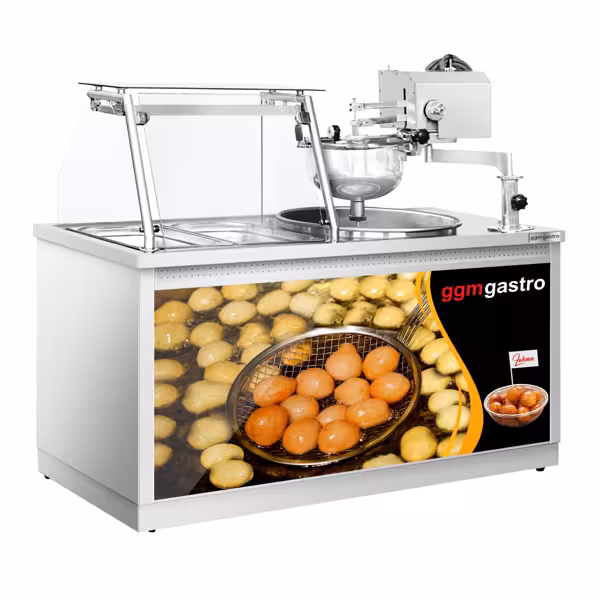 Elektrische friteuse - 25 liter - 6 kW - mechanische bediening - incl. frituurtafel