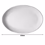 (12 peças) CLASICO - Placa oval - Ø 32 cm