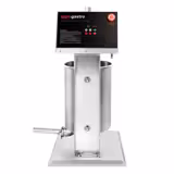 Insaccatrice per salumi elettrica & macchina per churros - 25L - 180W - acciaio inox - con comando a pedale & 4 imbuti insaccatori & 3 inserti per churros