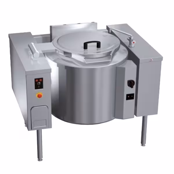 Gas Gas Tilting Boiling Pan - 150L - 21kW - Indirect Heating - with Water Connection