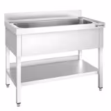 Commercial Pot Wash Sink Unit – 1200 × 700 mm – Single Bowl (1000 × 500 mm)