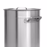 Commercial Waste bin - Pedal bin - 50L - 630(H)x365(W)x365(D)mm - with wheels & lid - Stainless steel