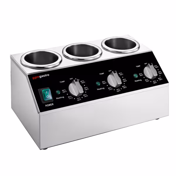 Commercial Sauce Bottle Warmer - 600W - for 3 squeeze bottles