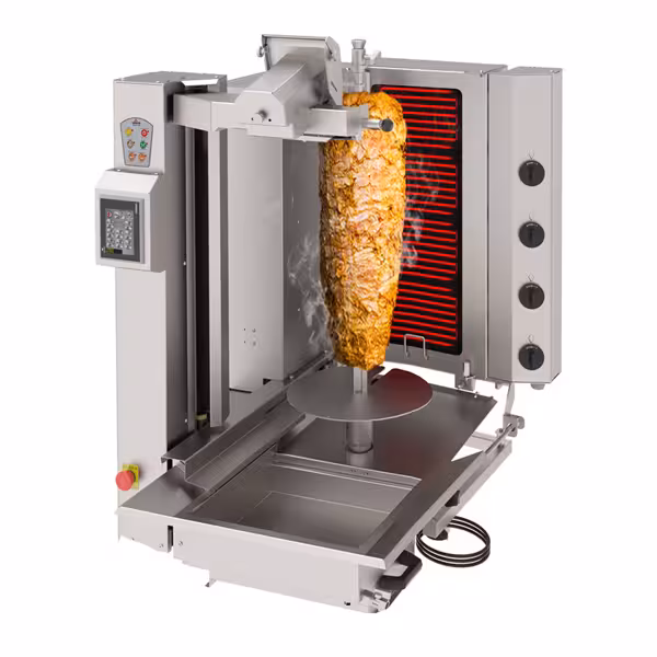Električni doner robot - 4 plamenika - Maks. 95 kg