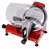 Vleessnijmachine Professioneel - schuin model - 250W - Mes Ø300mm - rood