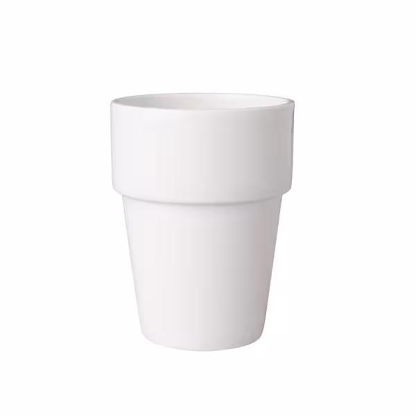 (6 Stück) BUDGETLINE - Milchbecher Mammoet - 19 cl - Weiß